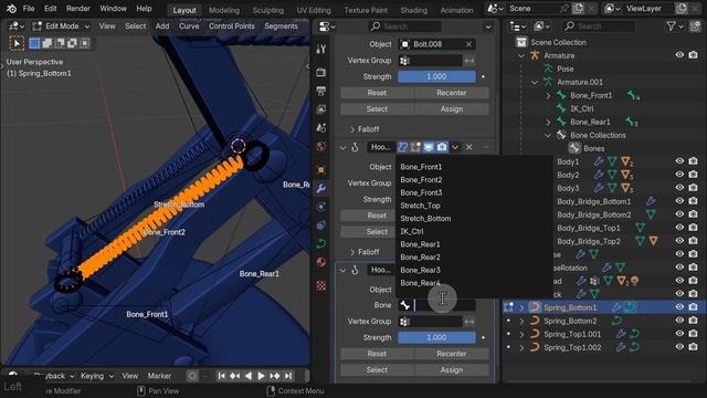 23 Bottom Spring Hook Modifier