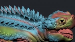 Таймлапс скульптинга существа в ZBrush: детализация кожи и рендер в Blender!