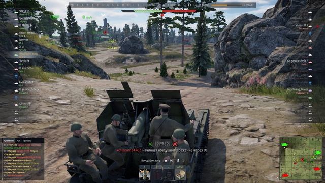 War Thunder. Бой №28. Карелия. Захват 1. Верх. Победа.