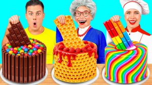 Кулинарный Челлендж# Я против Бабушки # Вкусные Кухонные Лайфхаки от Fun Teen