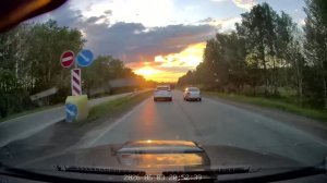 Закат в дороге