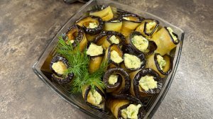 Готовлю рулетики из баклажанов