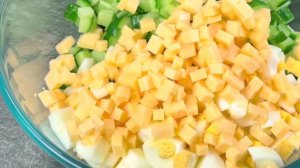 Весенний Салат с Крабовыми Палочками «Нежный» — Легкий, Свежий и Очень Вкусный