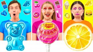 24 Часа Едим Еду Одного Цвета Челлендж # Война Пранков от Fun Teen
