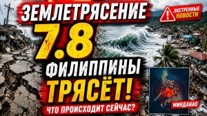 ⚠️ Филиппины трясёт! Землетрясение 7.8 на Филиппинах: разрушения, цунами и первые жертвы. ⚠️