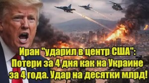 Иран «ударил в центр США«_ убытки за 4 дня сравнимы с потерями Украины за 4 года