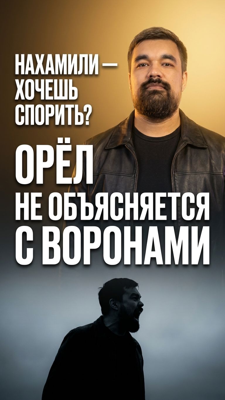 Что делать если нахамили? Правило орла и ворон в переговорах 🦅