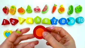 Раннее Развитие Малышей Фигуры Фрукты Цифры