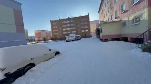 Зимние дороги Чукотки часть 2 грязь, наледь и т,д