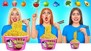 Эмоджи Челлендж # Большая, средняя и маленькая еда от Funny DO Challenge