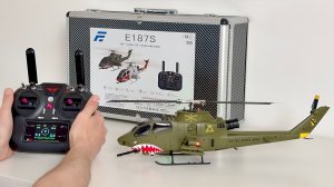 AH-1 Cobra Scale RC Helicopter / Unboxing & Maiden Flight Eachine E187S