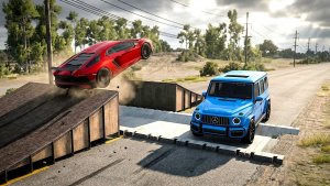 БИМЕНДЖИ ДРАЙВ МАШИНЫ против перевернутых лежачих полицейских 🏎️ Челлендж #2