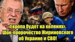 Европа будет на коленях Шок-пророчество Жириновского об Украине и СВО все кончится в 2028 году
