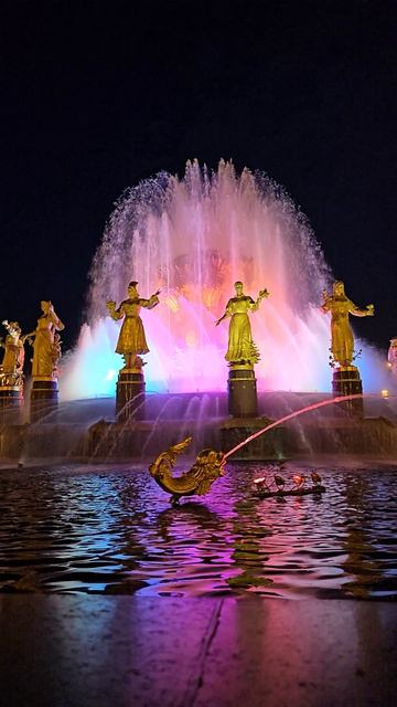 Фонтан Дружбы Народов ВДНХ Москва.
красота которая завораживает!