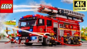 КАК СОБРАТЬ МОЩНУЮ ПОЖАРНУЮ МАШИНУ ЛЕГО КОТОРАЯ СПАСЛА ПАРК ЛЕГО 🧑🚒🧯