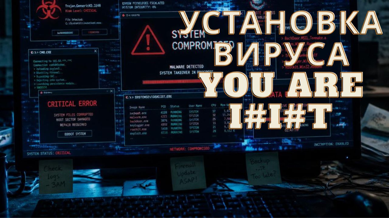 Установка вируса you are i#$ot смотреть онлайн