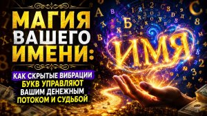Магия вашего имени. Как первая буква управляет вашими деньгами.