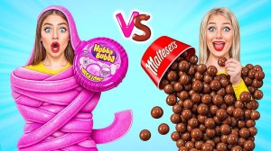 Жевательная Резинка vs Шоколадная Еда Челлендж # Война Пранков от Multi DO Challenge