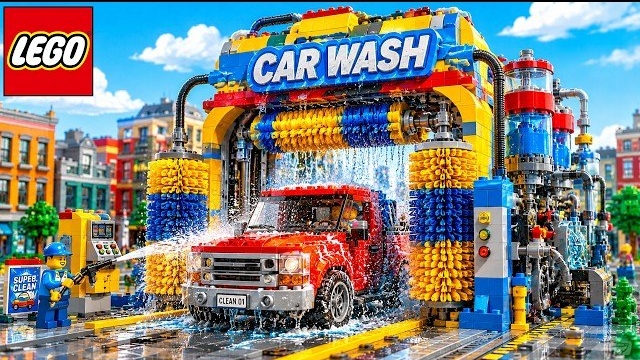 Я Построил Автомойку Из Конструктора LEGO, Чтобы Спасти Город От Кетчупа