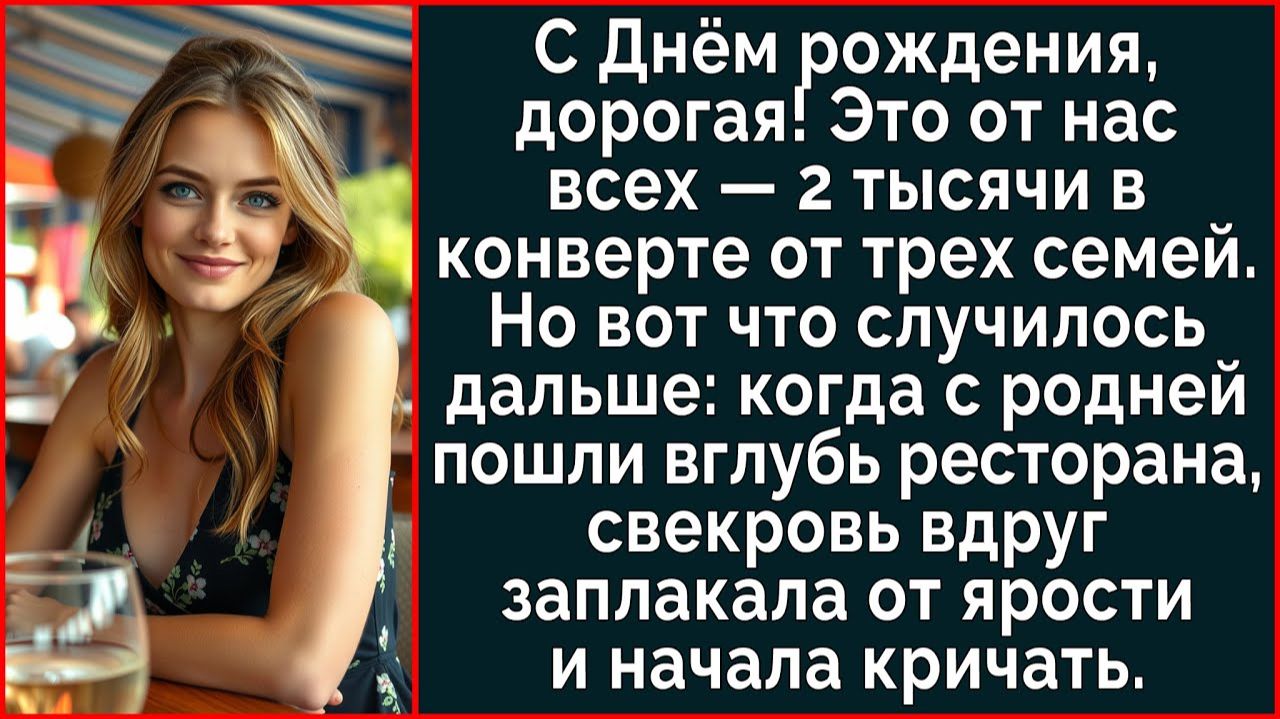 Истории из жизни| С Днём рождения, дорогая! А это подарок от нас |Аудио рассказы|Жизненные истории