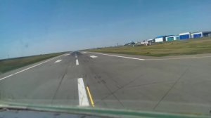 Як-40  приземление в Астане