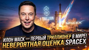 💰 Илон Маск - первый триллионер в истории! SpaceX рушит все рекорды оценки капитализации