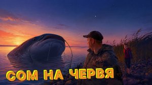 Сом на червя НОЧЮ
