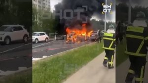 Взрыв BMW X3 в Балашихе