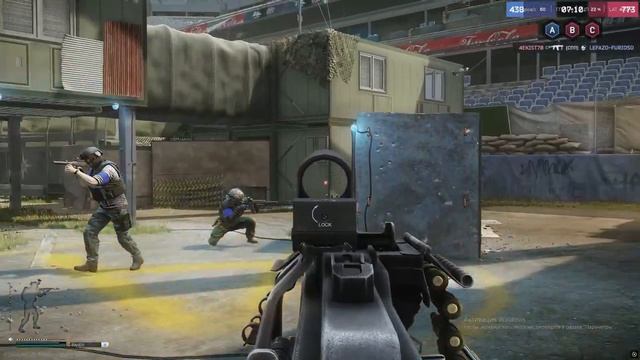 Escape from Tarkov arena геймплей в режиме Checkpoint c пулеметом ПКМ. Нашы игры.