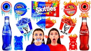 Холодная или Горячая Еда Челлендж # Вкусные Кухонные Лайфхаки от Fun Teen