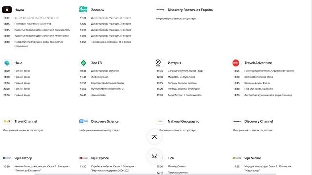 Познавательные телеканалы онлайн-кинотеатров России/V5