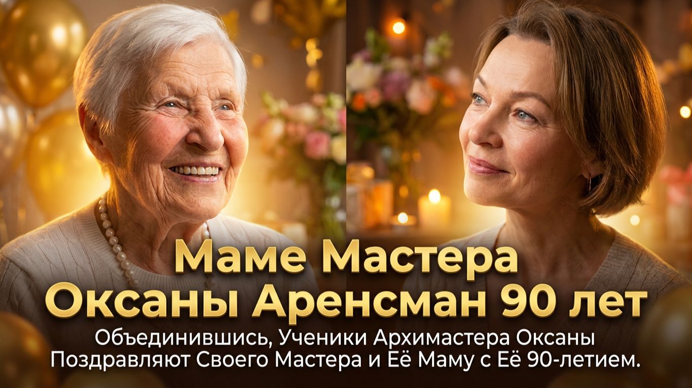 Маме Мастера Оксаны Аренсман 90 лет