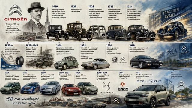 История Citroen: от основания до наших дней