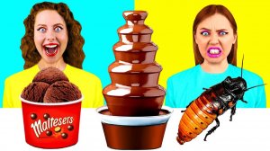 Шоколадный Фонтан Челлендж # Кухонные Лайфхаки и Рецепты c MeMeMe Challenge