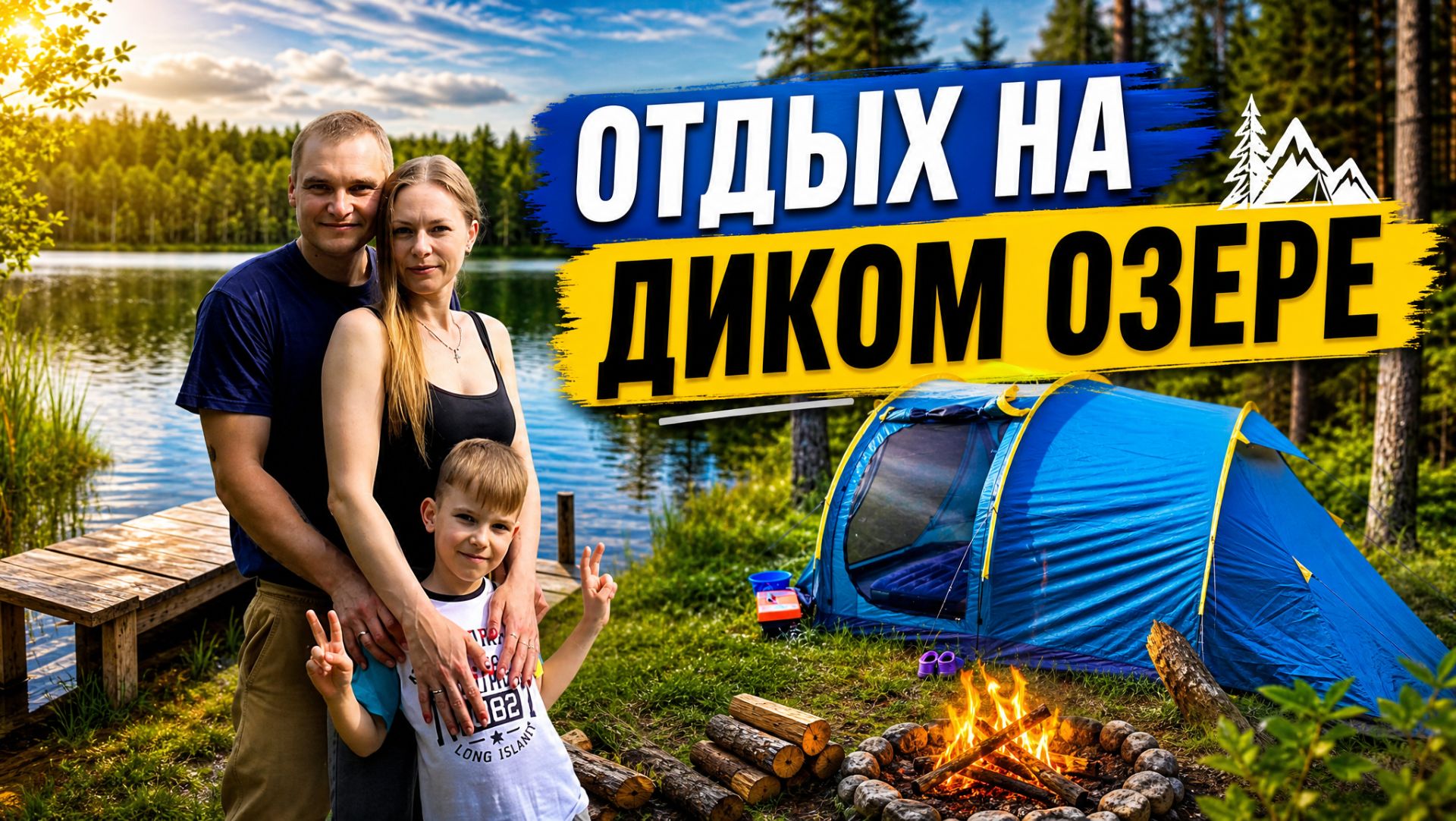 КЕМПИНГ НА БЕРЕГУ ЖИВОПИСНОГО ОЗЕРА смотреть онлайн