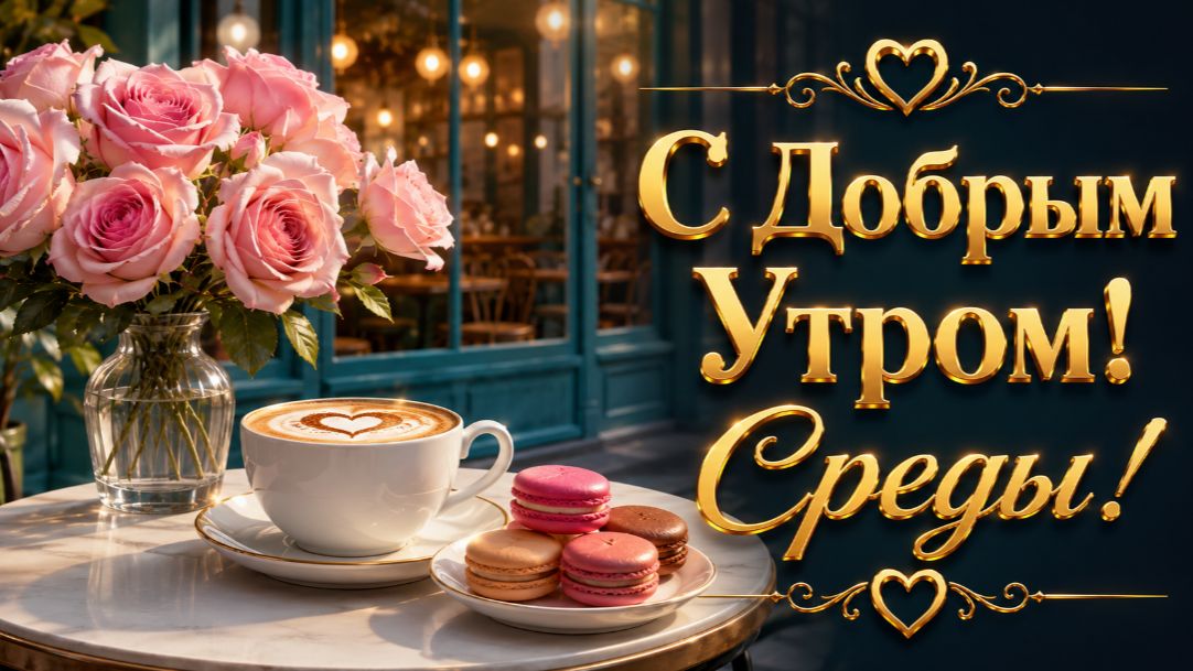 С Добрым Утром Среды ☀️ Красивые пожелания хорошего дня