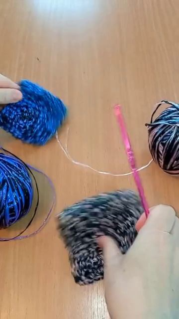 Простая мочалка крючком для начинающих