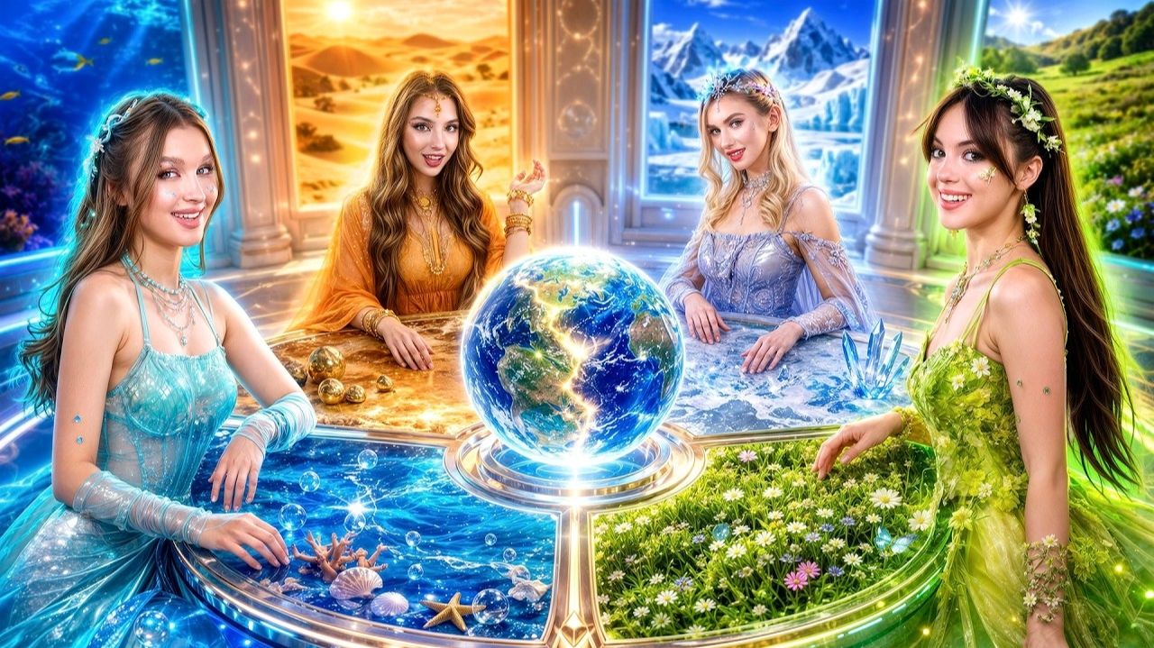 [Тим Тин] - Девушка Океан, Пустыня, Лед и Поле! Мы Спасли Мир От Катастрофы смотреть онлайн