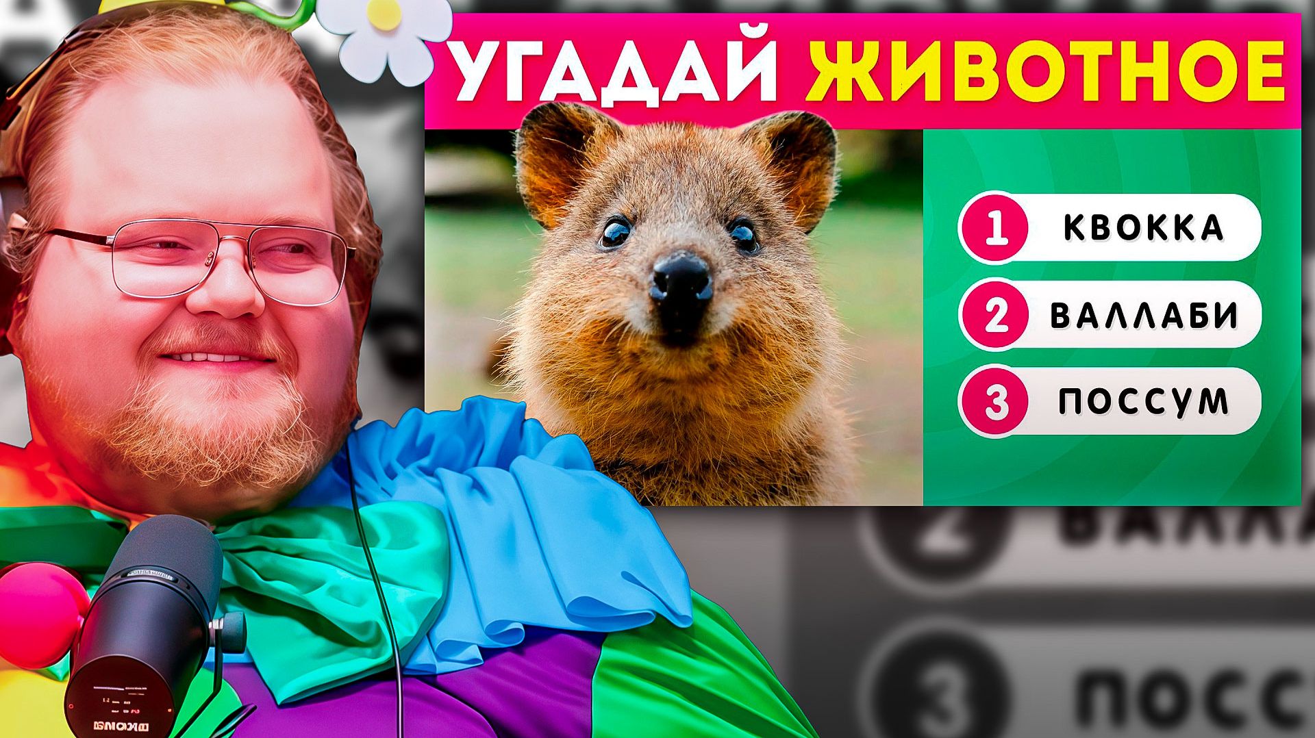 СМОЖЕТ ЛИ ОН УГАДАТЬ ВСЕХ ЖИВОТНЫХ ПО ФОТО?! | РЕАКЦИЯ T2x2 смотреть онлайн