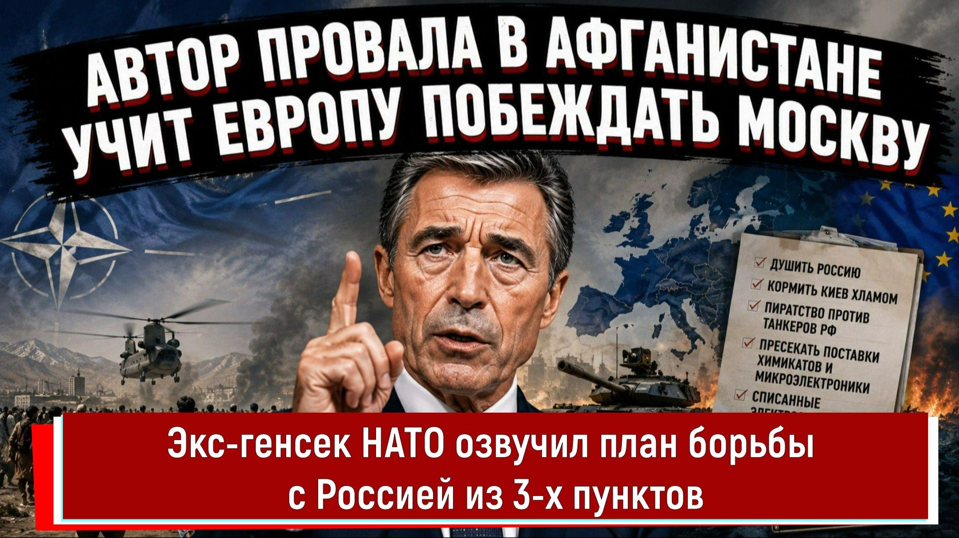 Экс-генсек НАТО озвучил план борьбы с Россией из 3-х пунктов смотреть онлайн