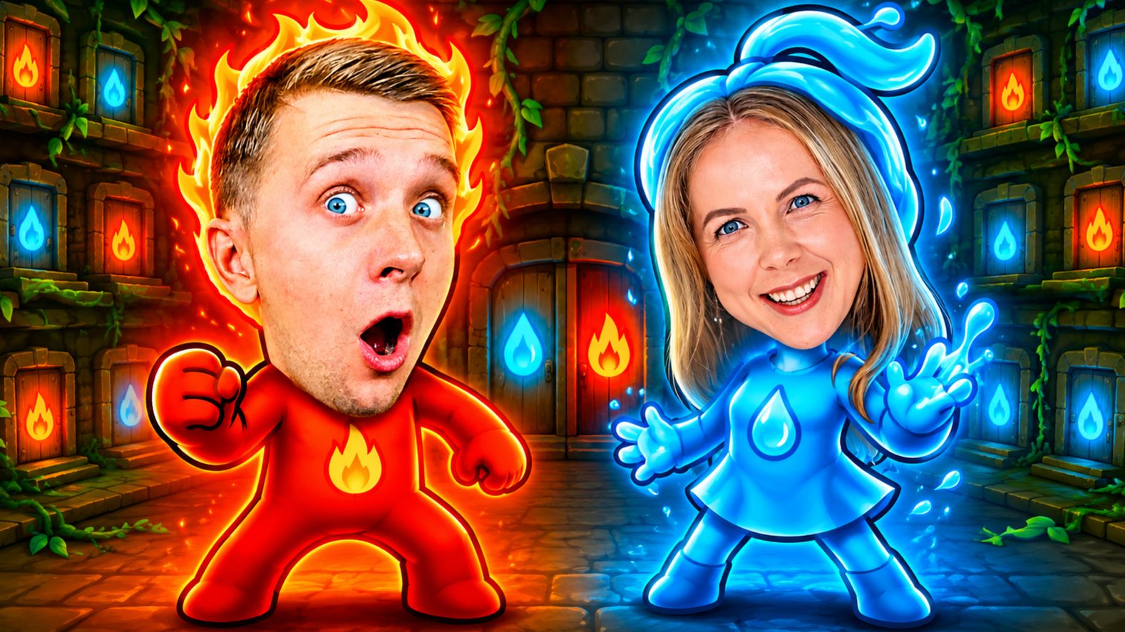 Классическая Игра ОГОНЬ и ВОДА - Вы Забыли эту Игру?! смотреть онлайн