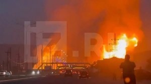 Мощный взрыв прогремел на газозаправочной станции в Дагестане