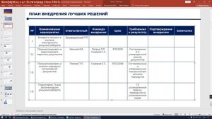 Внедрение решений и стандартизация результатов