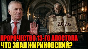 ЖИРИНОВСКИЙ ПРЕДУПРЕЖДАЛ: Тайна 13-го апостола, от которой Папа Римский в ужасе