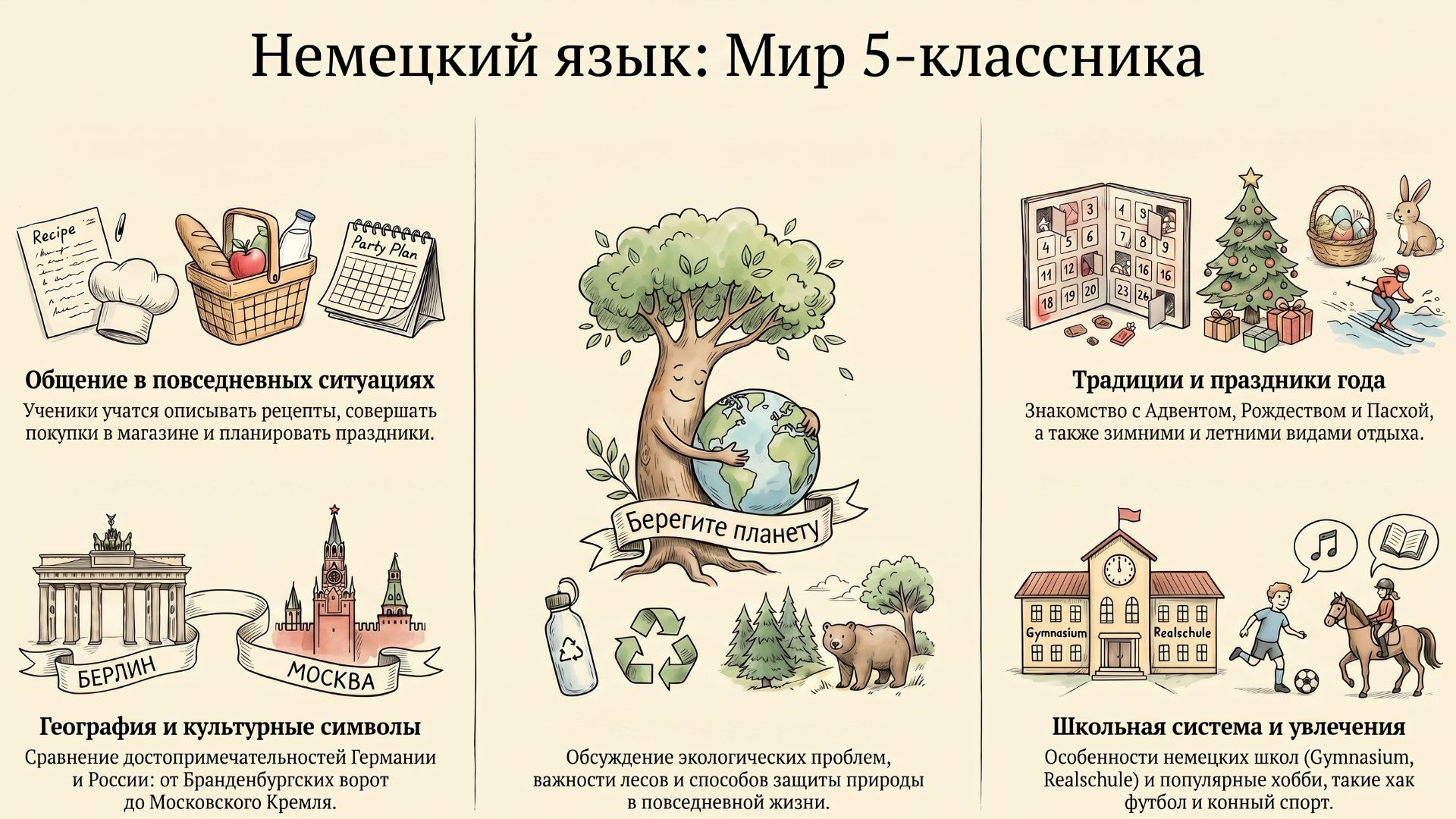 Turnen macht gesund! Немецкий язык 5 класс.