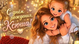 Красивое музыкальное поздравление для Ксении с днём рождения.