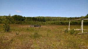 Ищу металл на заброшенном песчаном карьер времён СССР_Везде гильзы_Еле как забрался на гору