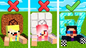 ✅ВЫБЕРИ ПРАВИЛЬНЫЙ БУНКЕР ЧТОБЫ ВЫЖИТЬ В МАЙНКРАФТ! ШЕДИ МЕН MINECRAFT