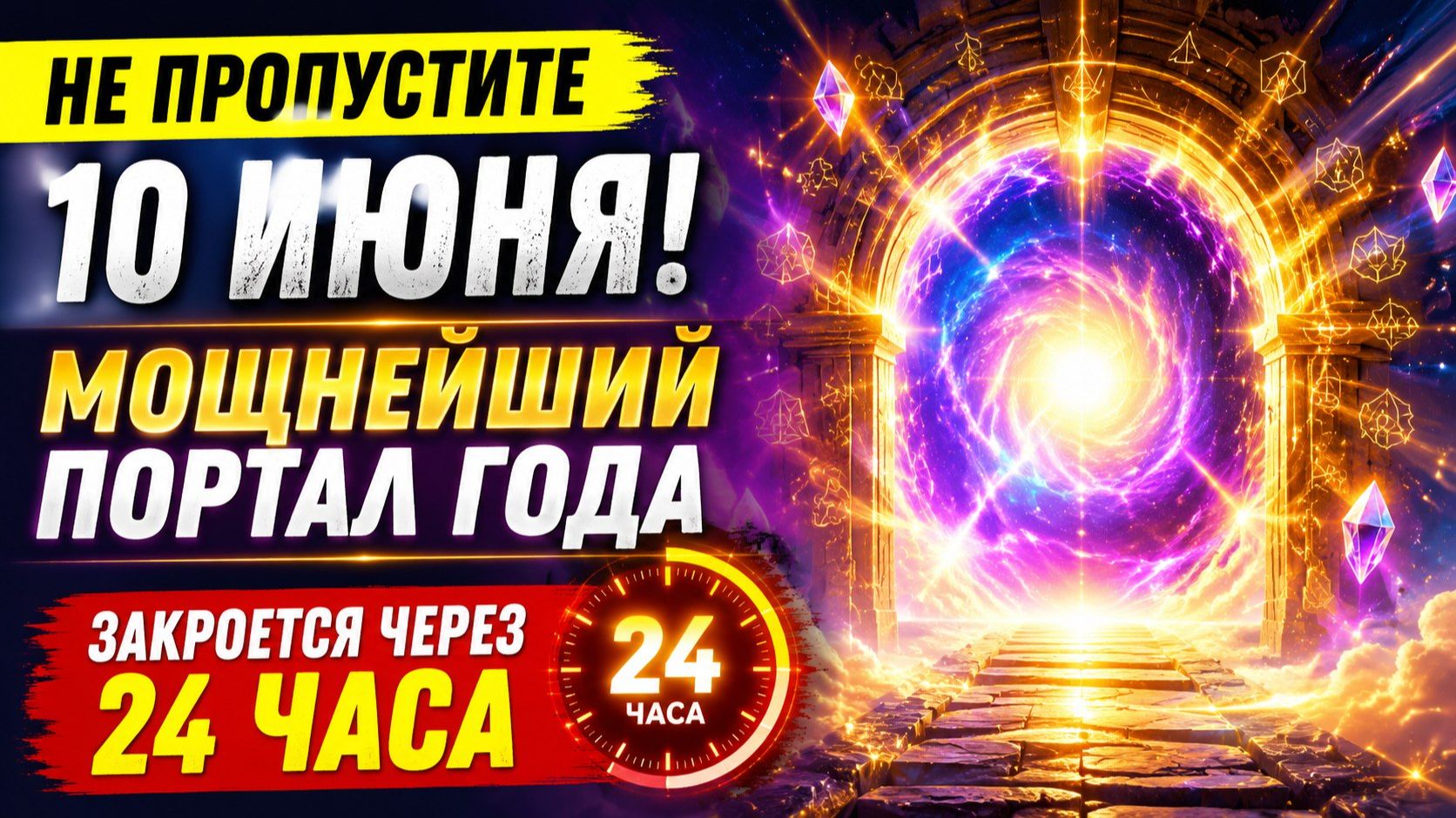 Не пропустите 10 июня. Мощный портал года закроется через 24 часа.