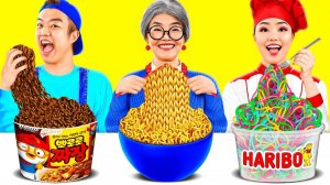 Кулинарный Челлендж# Я против Бабушки # Съедобная Битва от Toon Toon